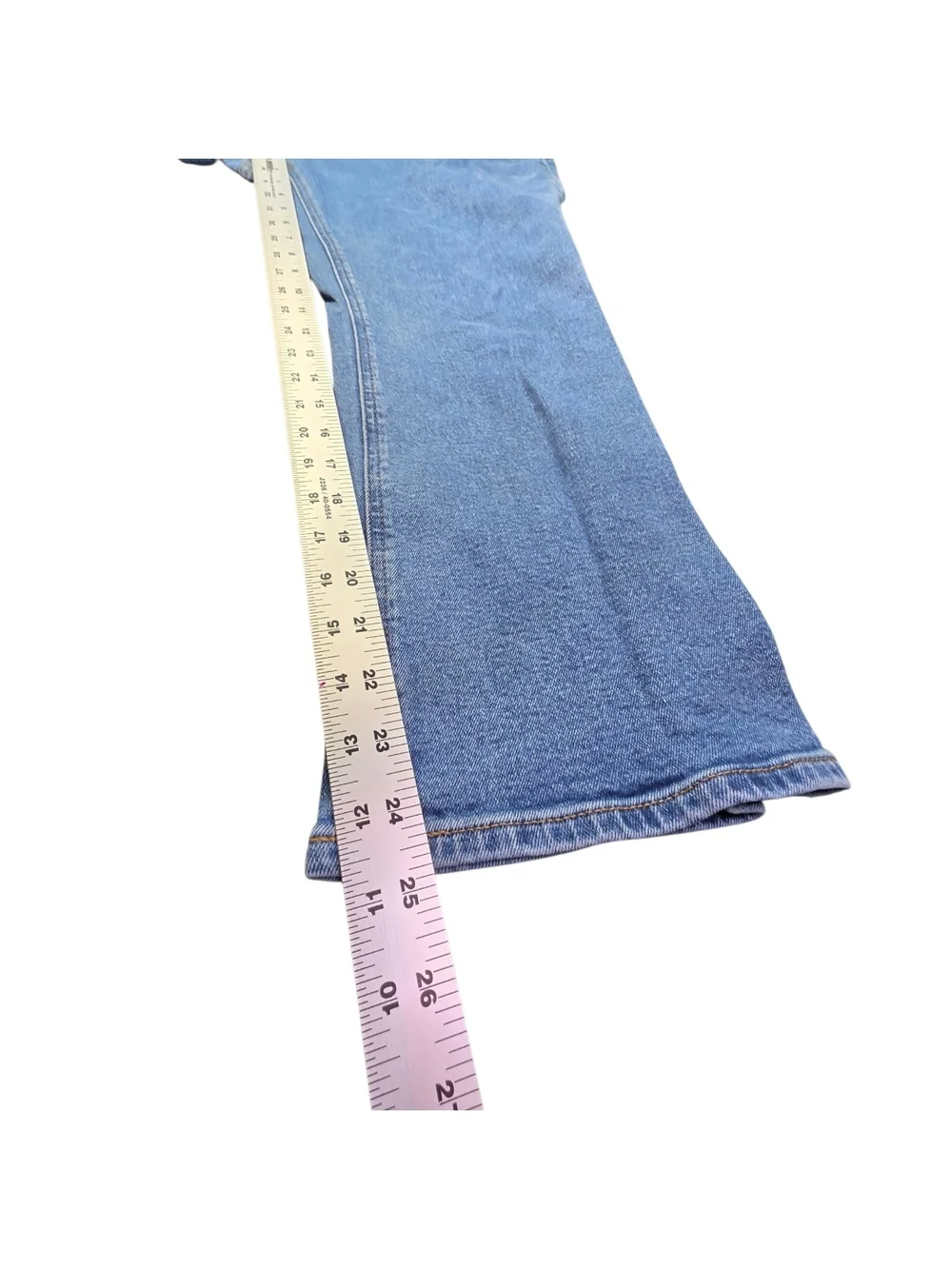 J.Crew Factory Flare Crop Jeans Button Fly Medium Wash Size Womens 31
